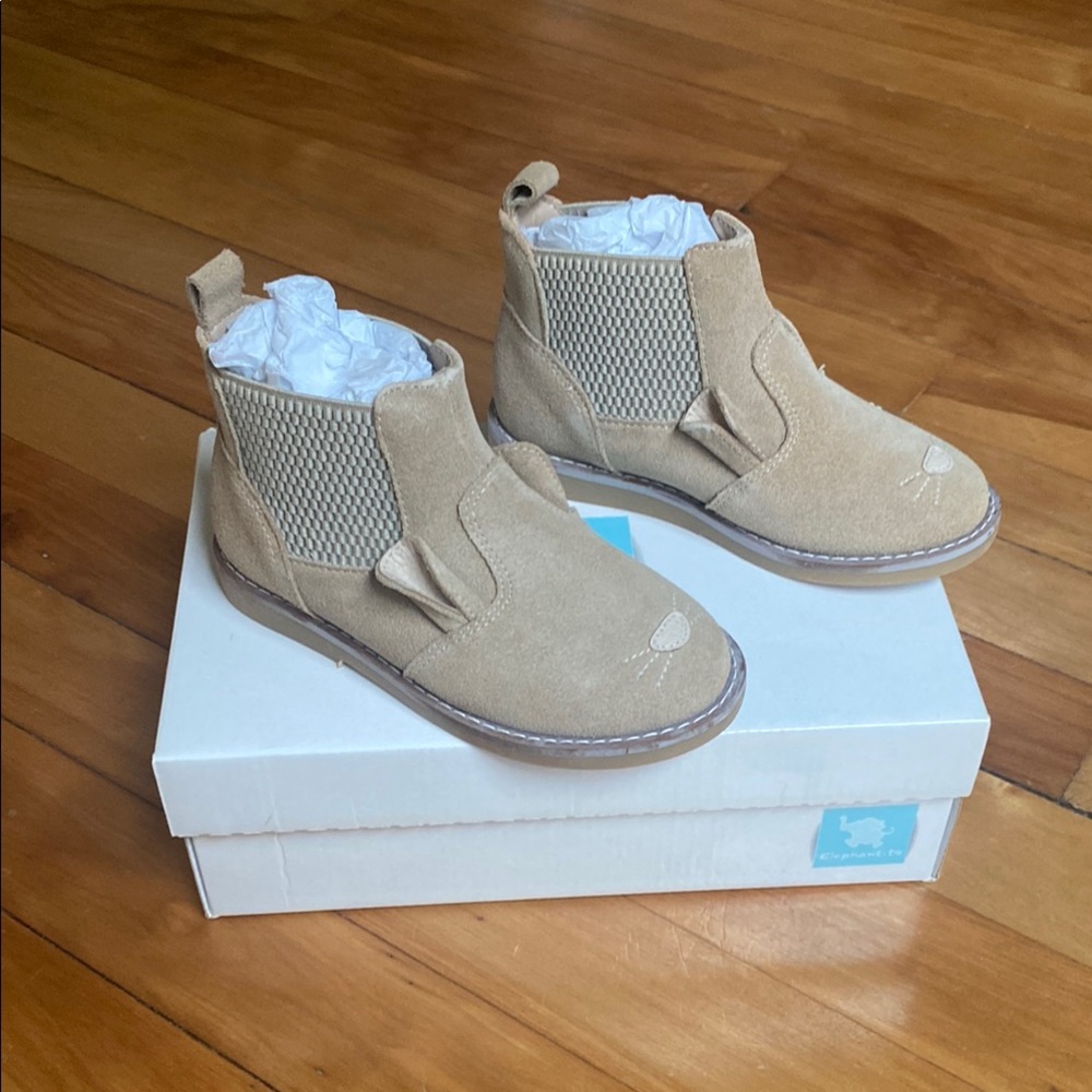 Elephantito Teddy Chelsea Boot Beige